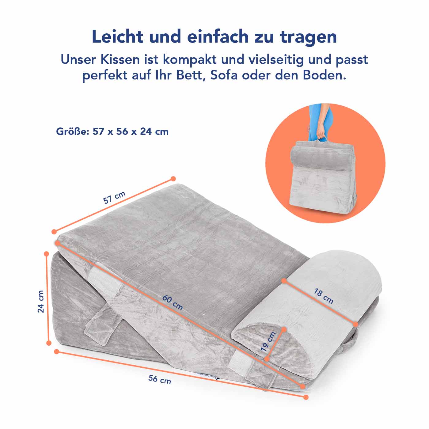 Orthopädisches Ruhekissen 3in1-3