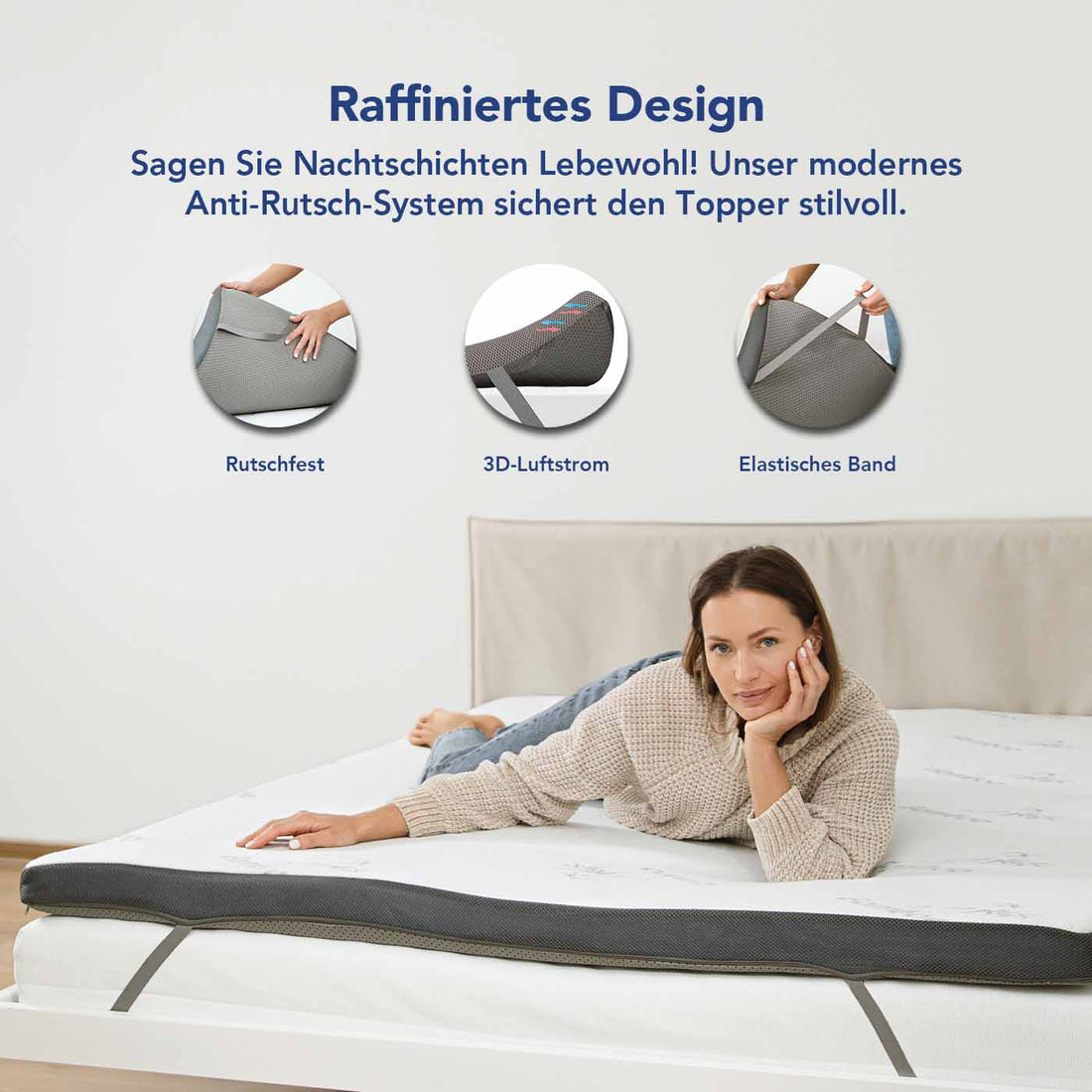 Komfort Topper - Gel Schaum Matratzentopper gegen Rückenschmerzen-0